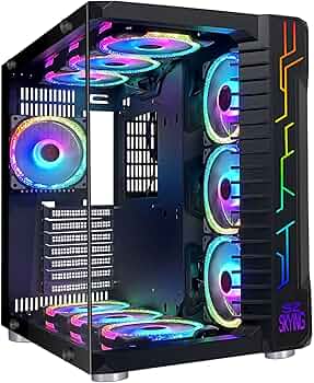 Amazon.co.jp: コンピューターゲームケース ファン10個付き ARGB